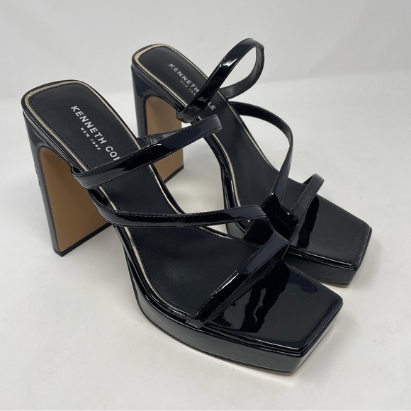Kenneth Cole New York Tala Patent Strappy Platform Sandals - NWT - Picture 6 of 12